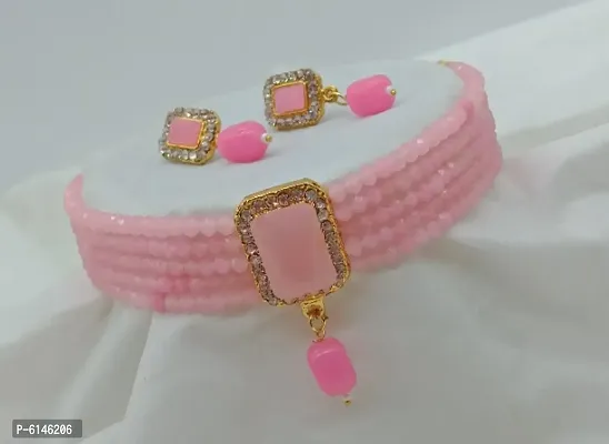 Latest Beautiful Alloy Crystal Jewellery Set for Women