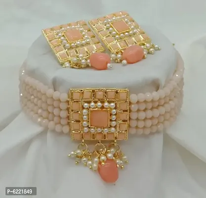 Latest Beautiful Alloy Beads Jewellery Set for Women-thumb0