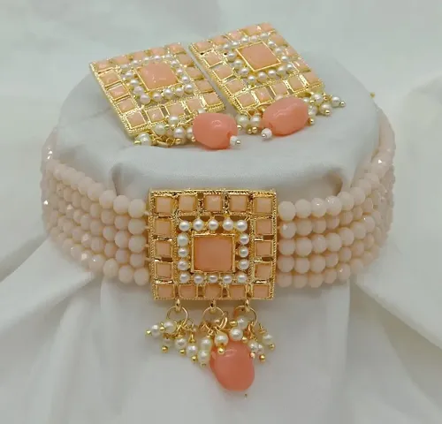 Latest Beautiful Alloy Beads Jewellery Sets