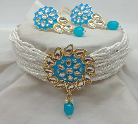 Latest Alloy Kundan Jewellery set