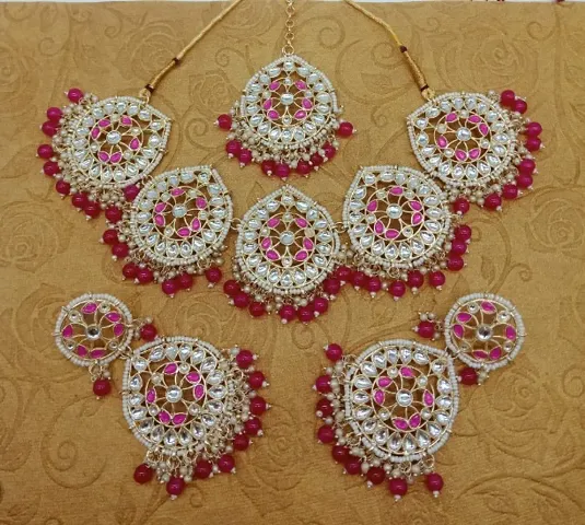 Festivewear Alloy Kundan Necklace Set