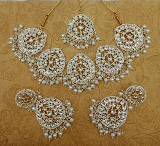 Festivewear Alloy Kundan Necklace Set