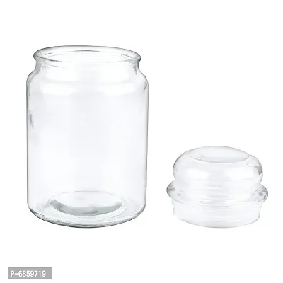 MAGICMOON Glass Spice Jar Container, Air Tight Lid Jar For Kitchen Storage - Set of 2 Piece (Capacity: 600 ML Each)-thumb3