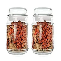 MAGICMOON Glass Spice Jar Container, Air Tight Lid Jar For Kitchen Storage - Set of 2 Piece (Capacity: 600 ML Each)-thumb3