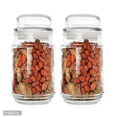 MAGICMOON Glass Spice Jar Container, Air Tight Lid Jar For Kitchen Storage - Set of 2 Piece (Capacity: 600 ML Each)-thumb4