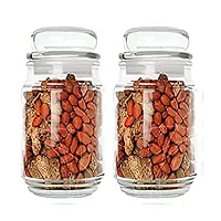 Glass Spice Jar Container, Air Tight Lid Jar For Kitchen Storage - Pack of 1 Piece (Capacity: 600 ML)-thumb2