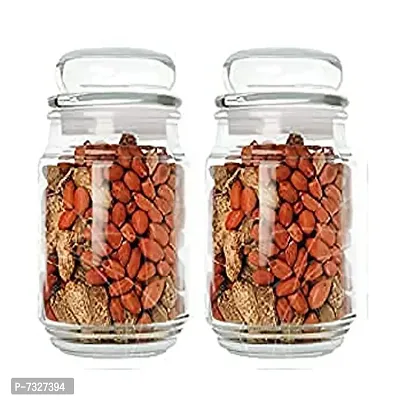 Glass Spice Jar Container, Air Tight Lid Jar For Kitchen Storage - Pack of 1 Piece (Capacity: 600 ML)-thumb3