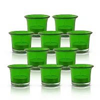MAGICMOON Glass Votive Tealight Candle Holders For Home Decor, Diwali  Special Parties - Set of 6 Piece, Green-thumb1