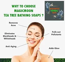 MAGICMOON Tea Tree Bathing Soaps For Removing Blackheads  Dark Spots - Pack of 4-thumb3