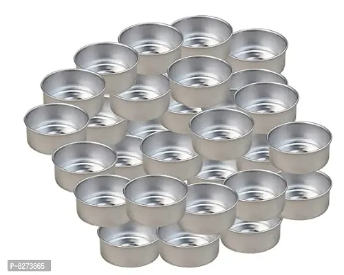 MAGICMOON Tealight Aluminium Cups / Empty Tealight Candle Containers with Collars for Tealight Candle Making - 37 MM Dia. X 11 MM Height (Pack of 200 Pieces)-thumb2