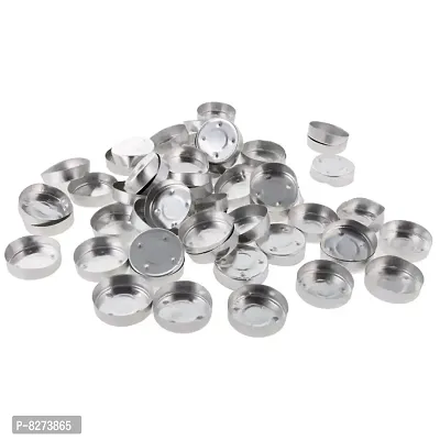 MAGICMOON Tealight Aluminium Cups / Empty Tealight Candle Containers with Collars for Tealight Candle Making - 37 MM Dia. X 11 MM Height (Pack of 200 Pieces)-thumb3