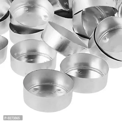 MAGICMOON Tealight Aluminium Cups / Empty Tealight Candle Containers with Collars for Tealight Candle Making - 37 MM Dia. X 11 MM Height (Pack of 200 Pieces)-thumb4