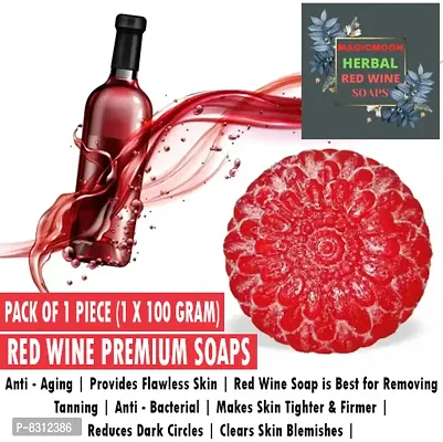 MAGICMOON Red Wine Bathing Soap For Tan Removing - Pack of 1 Piece-thumb0