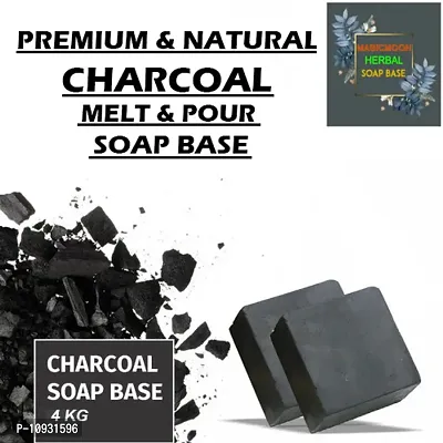 MAGICMOON Activated Charcoal Melt and Pour Soap Base For Handmade Charcoal Soaps (Paraben, SLES, SLS Free) - Pack of 4 Kg-thumb0