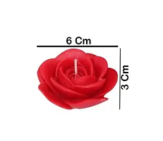 AAMU MOON Rose Scented Floating Lotus Decorative Candles For Wedding, Anniversary, Birthday, Valentine Day, Home Decoration and Special Events - Set of 8-thumb1