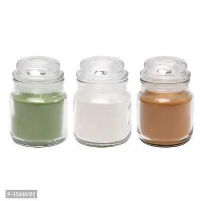 Glass Spice Jar Container, Cookie Jar, Airtight Lid Jar For Kitchen Storage - Set of 3 Piece, 100 ML Capacity