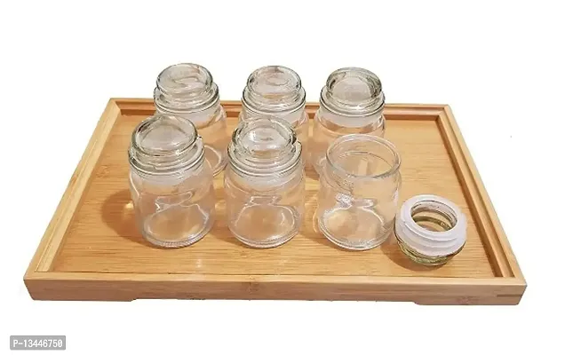 Glass Spice Jar Container, Airtight Lid Jar For Kitchen Storage - Set of 1 Piece, 100 ML Capacity-thumb3