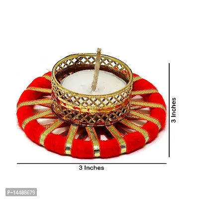 AAMU MOON Metal Tealight Candle Holder, Diwali Diya, Gotta Work Candle Holder For Diwali, Christmas, Home Decoration and Special Gifts - Pack of 1 Piece-thumb3