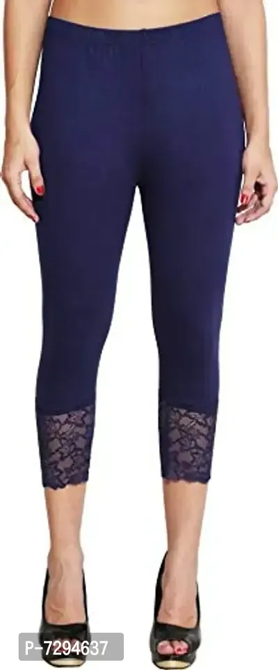 Lace Capri for Womens, Fit for 26 - 36 inches Waist