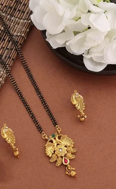 Beautiful Golden Alloy Mangalsutra Sets for Women