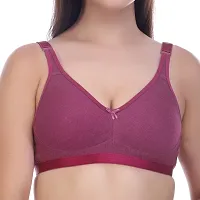 Stylish Multicoloured Cotton Solid Bras For Women Pack of 3-thumb1