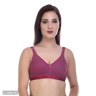 Stylish Multicoloured Cotton Solid Bras For Women Pack of 3-thumb4