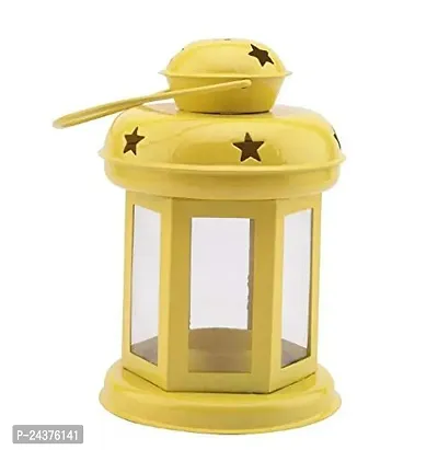 Set of 3 Yellow Iron Lanterns(6 inches)-thumb2