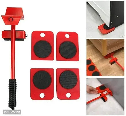 Trendmade Furniture Lifter Mover Tool Set Heavy Duty Furniture Shifting Lifting Moving Tool with Wheels Pads for Easy and Safe Red Color-thumb0