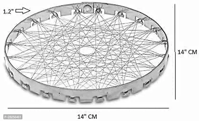 Trendmade Stainless Steel Grill Jalli, Stainless Steel Chota Tandoor Jali for Gas, Steel Rasoi Roaster Grill, Gas Saver - Pack of 1-thumb0