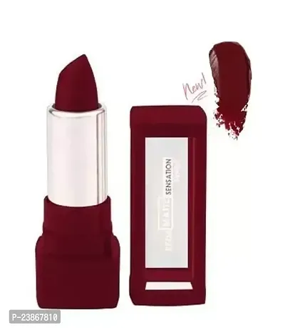 Red4 Matte Sensation Maroon Lipstick Pack Of 1-thumb0