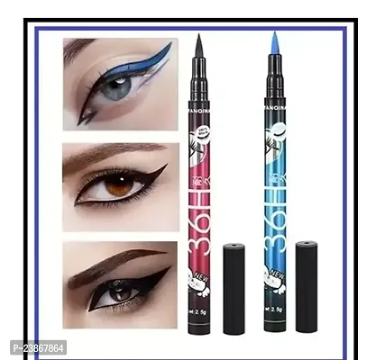 36H Liquid Eyeliner Pencil Waterproof Makeup Longlasting Easy Wear Eye Liner Pen Pack Of 2