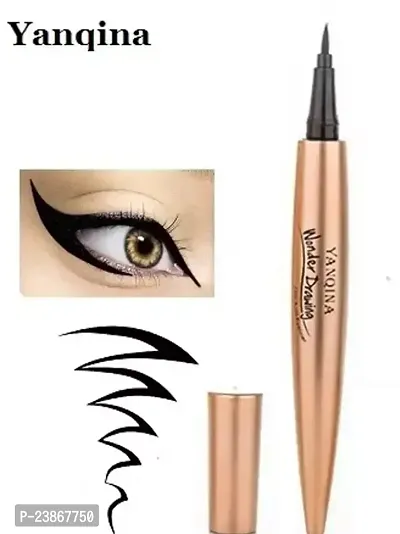 Yanqina 24H Max Black Wonder Drawing Smooth Liquid Eyeliner-thumb0