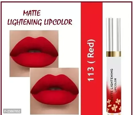 Matte Finsh Liquid Lightning Lipstick Red