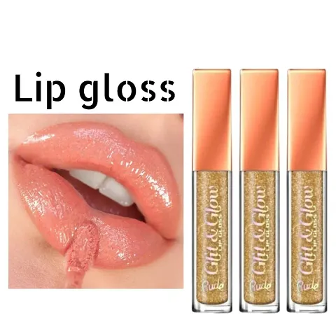 HUXIA beauty glitter lip gloss pack of 3