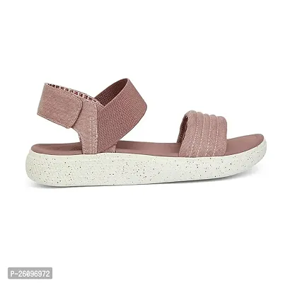 Elegant Pink Rubber  Sandals For Women