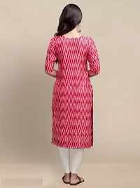 Stylish Rayon Slub Printed Kurti For Women-thumb1