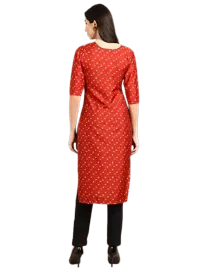 Stylish Crepe Printed Kurti For Women - Pack of 2-thumb4