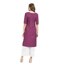 Stylish Crepe Printed Kurti For Women - Pack of 2-thumb1