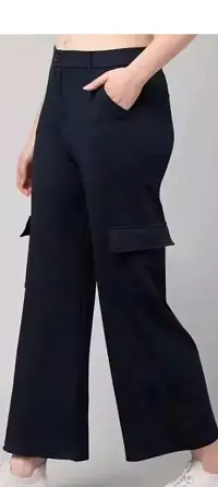 Classic Cotton Blend Solid Trouser for Women