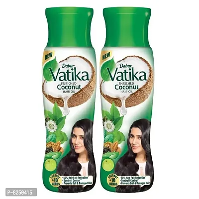 Dabur Vatika Enriched Coconut Hair Oil-75ml Pack Of 2-thumb0