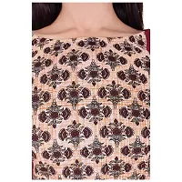 Stylish Cotton Maroon Printed Kurta With Skirt Set-thumb3