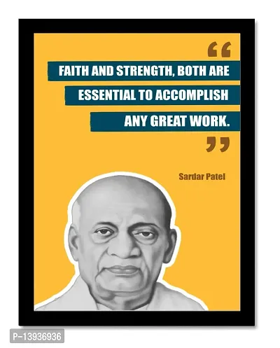 Fancy Art Design- Sardar Patel Photo Frames For Wall - Motivational Quotes Frames - Poster With Frame - Sardar Patel Poster For Wall ndash; Quotes Wall Frames --thumb0