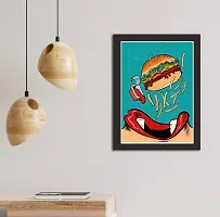 Fancy Art Design Pop Art Burger Wall Poster For Office Home And Walls,Posters For Room Wall Posters-thumb1