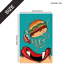 Fancy Art Design Pop Art Burger Wall Poster For Office Home And Walls,Posters For Room Wall Posters-thumb2