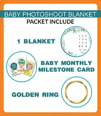 UGUEST? Milestone Blanket and Props for Baby's Monthly Photoshoot Ac Room Blanket for Summer|Infants Winter Comforter|Newborn Baby Blanket-thumb3