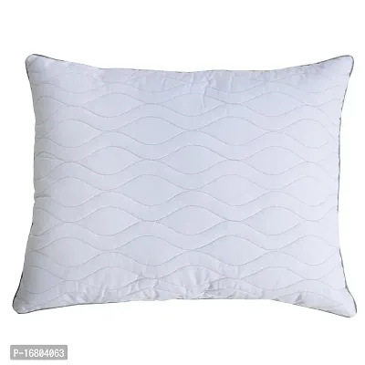 Classic Polyester Fibre Solid Sleeping Pillow Cushion-thumb0