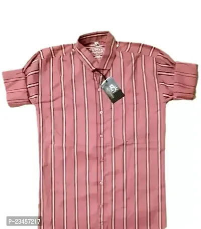 Men Button Up Shirt for Effortless Style Pink Color