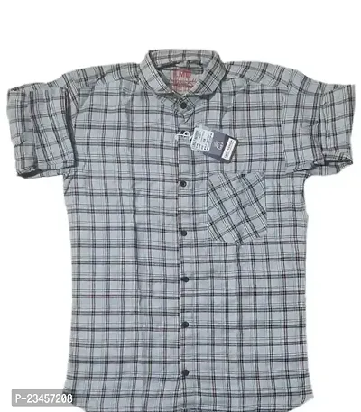 Men Button Up Shirt for Effortless Style Grey Color
