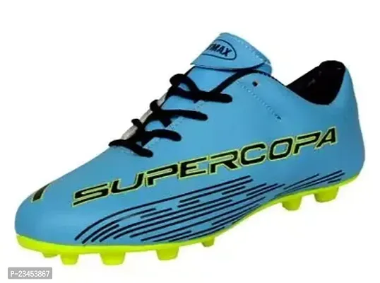 Stylish Blue PVC Self Design Sports Shoes For Men-thumb0