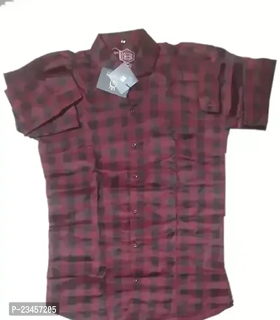 Men Button Up Shirt for Effortless Style Red Color-thumb0